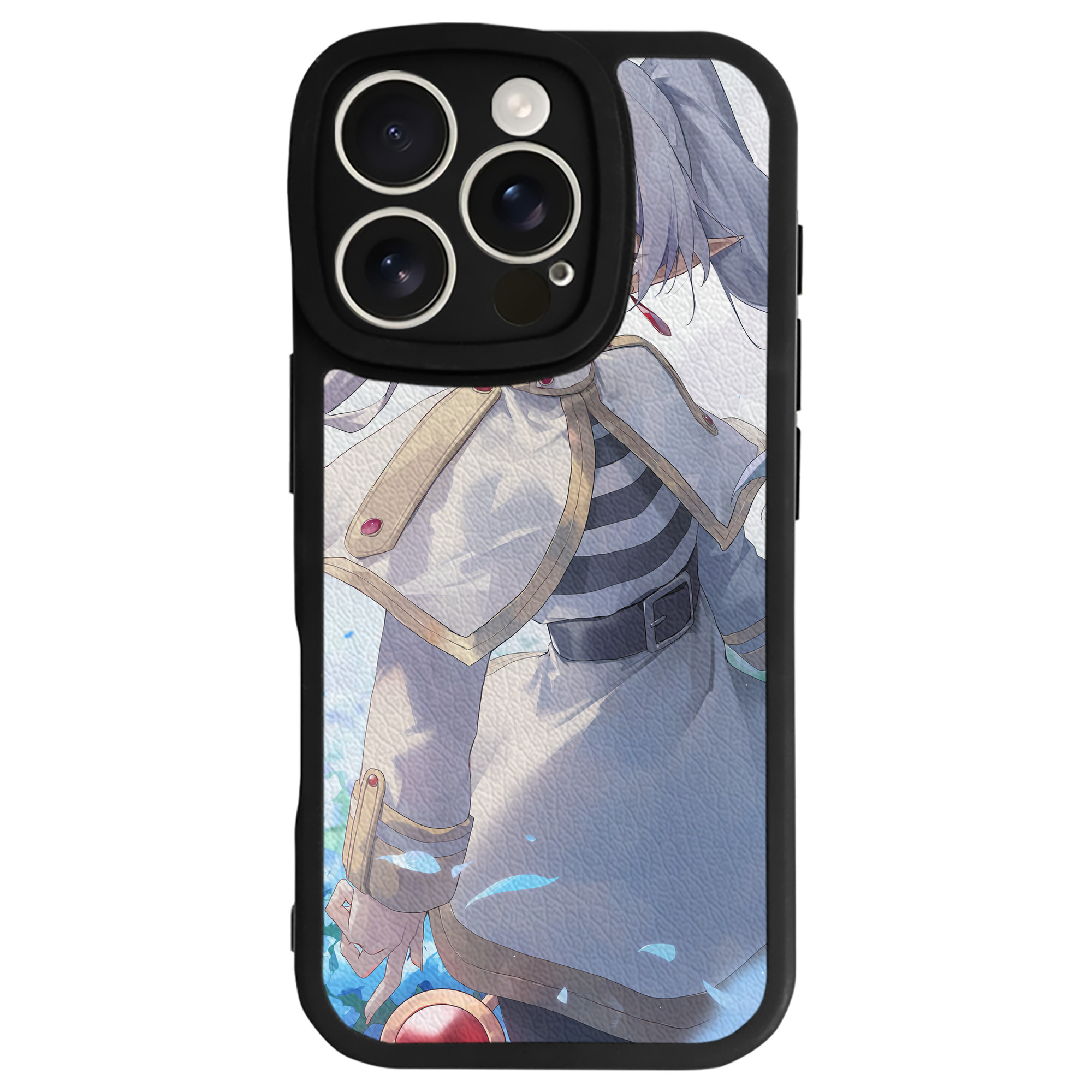 （画像用） 葬送のフリーレン Frieren 【iPhone 16シリーズ対応】シリコンスマホケース（レザー調） 材質：シリコン